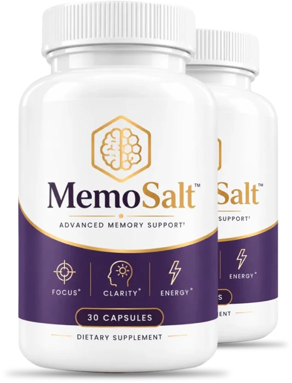 MemoSalt two 30 capsule bottles